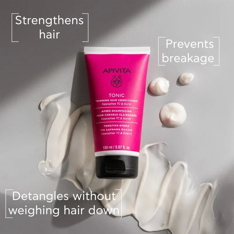Apivita Tonic Thinning Hair Conditioner krepilni balzam za tanke ali redke lase 150 ml