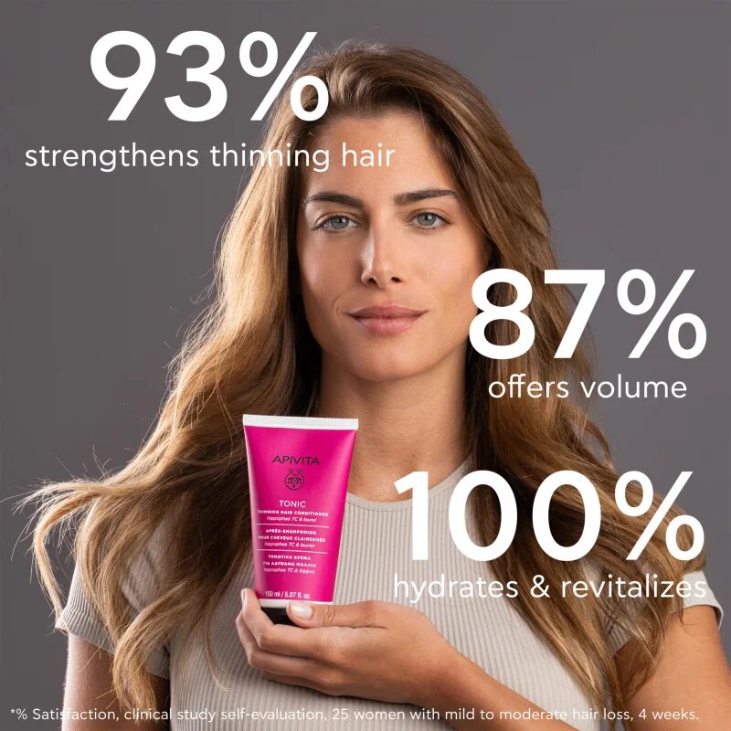Apivita Tonic Thinning Hair Conditioner krepilni balzam za tanke ali redke lase 150 ml