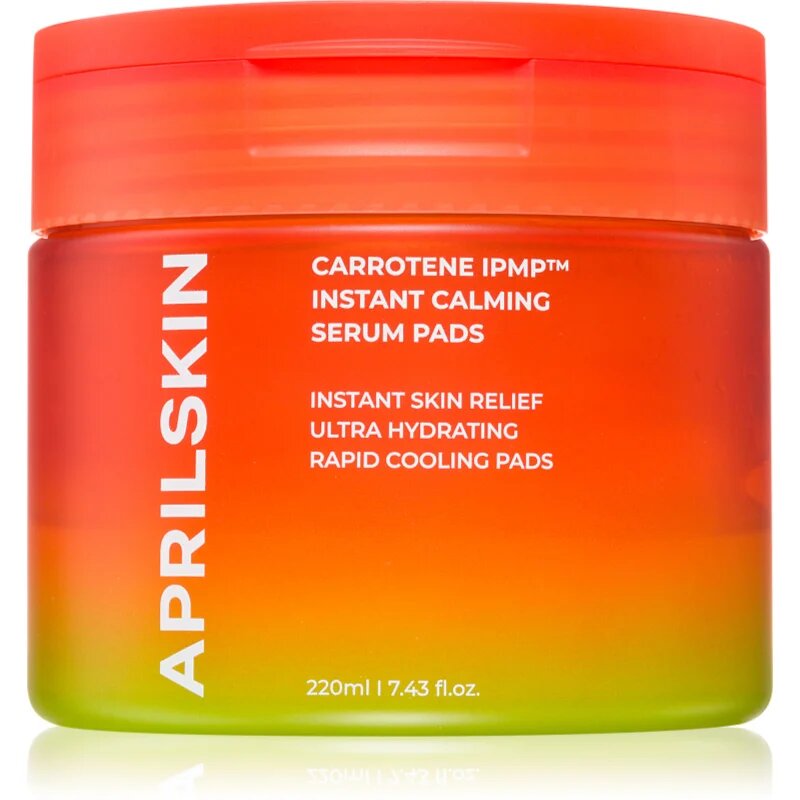 APRILSKIN Carrotene IPMP Instant Calming Serum Pads čistilne blazinice s pomirjajočim učinkom 80 kos