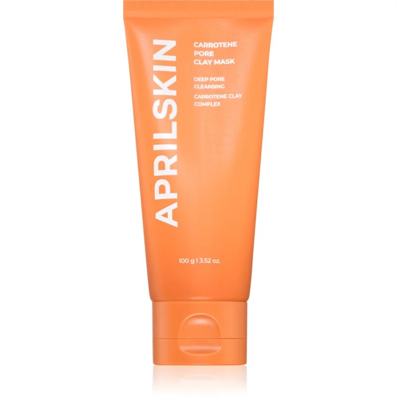 APRILSKIN Carrotene IPMP Quick Dry Pore Tightening Clay Mask čistilna maska za obraz iz ilovice za razširjene pore 100 g