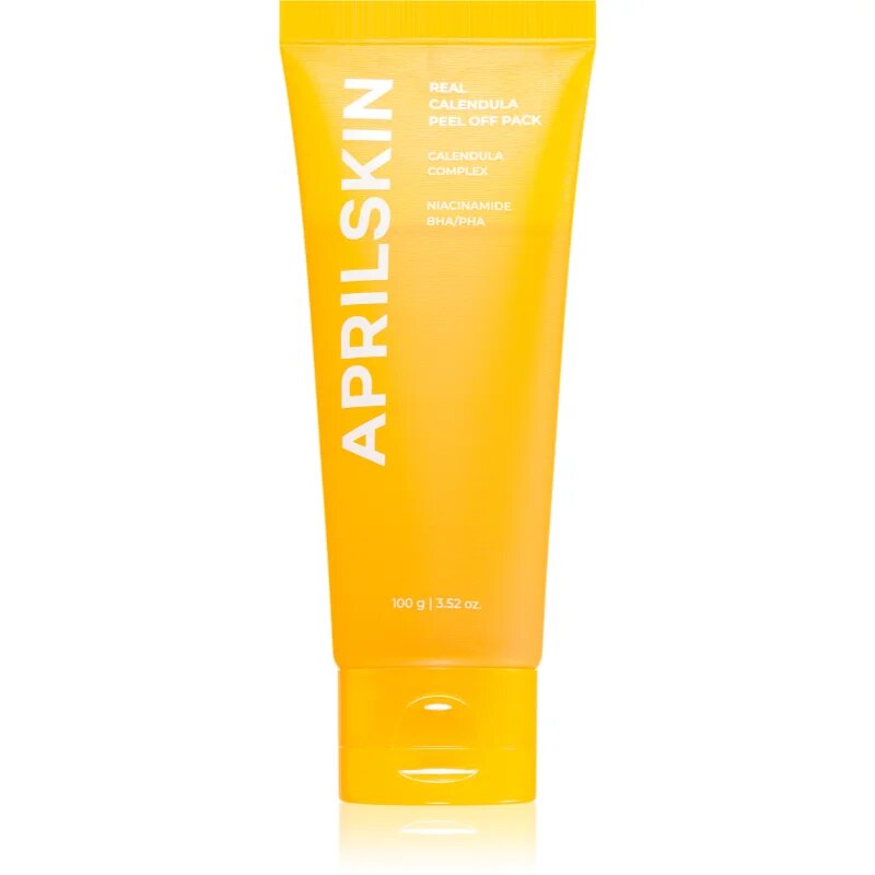 APRILSKIN Real Calendula Peel Off Pack globoko čistilna maska za osvetljevanje kože in hidratacijo 100 g