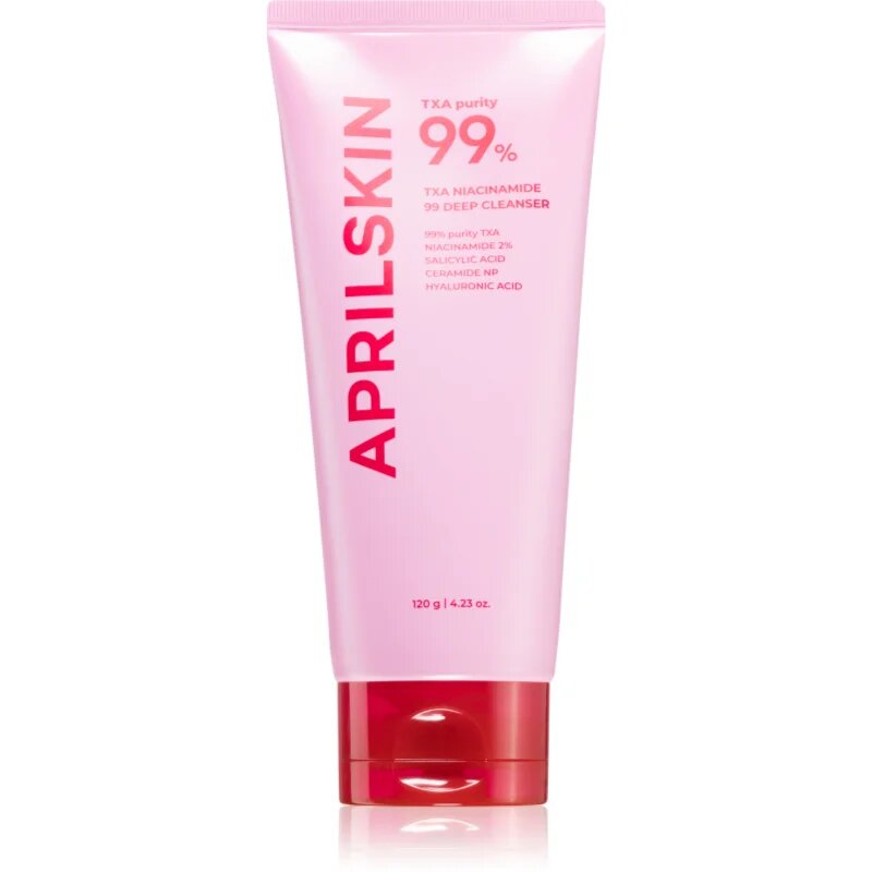APRILSKIN TXA Niacinamide 99 Deep Cleanser čistilna pena za odstranjevanje ličil proti črnim pikicam 120 g