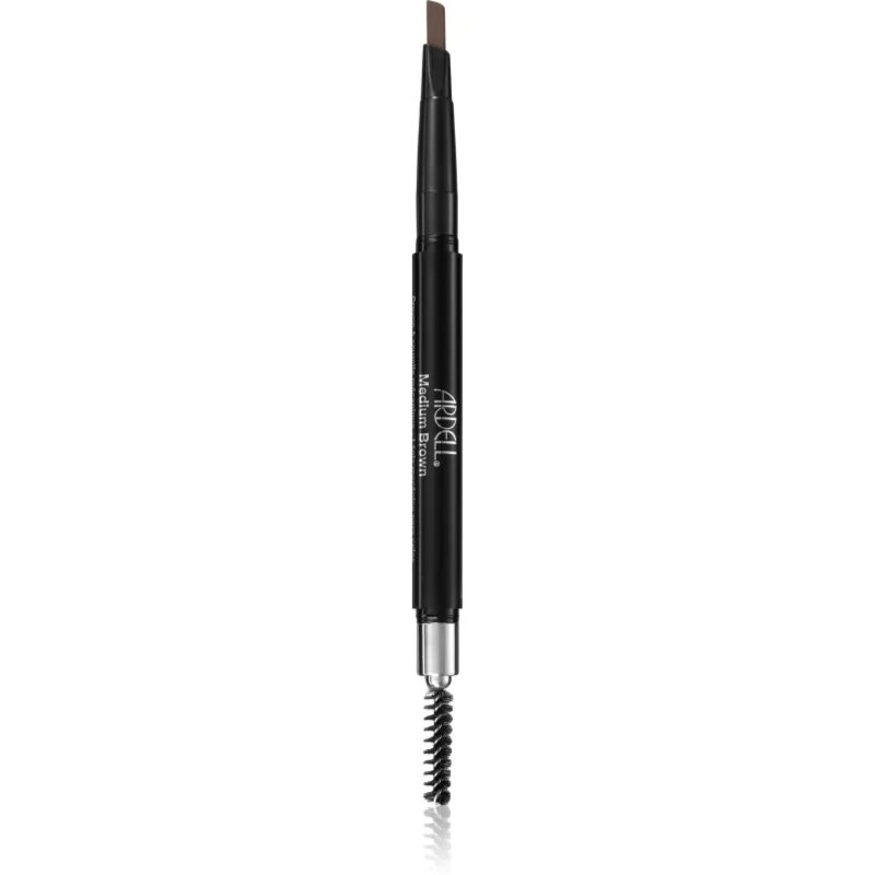 Ardell Brows mehanični svinčnik za obrvi s krtačko 2v1 odtenek Medium Brown 0.2 g