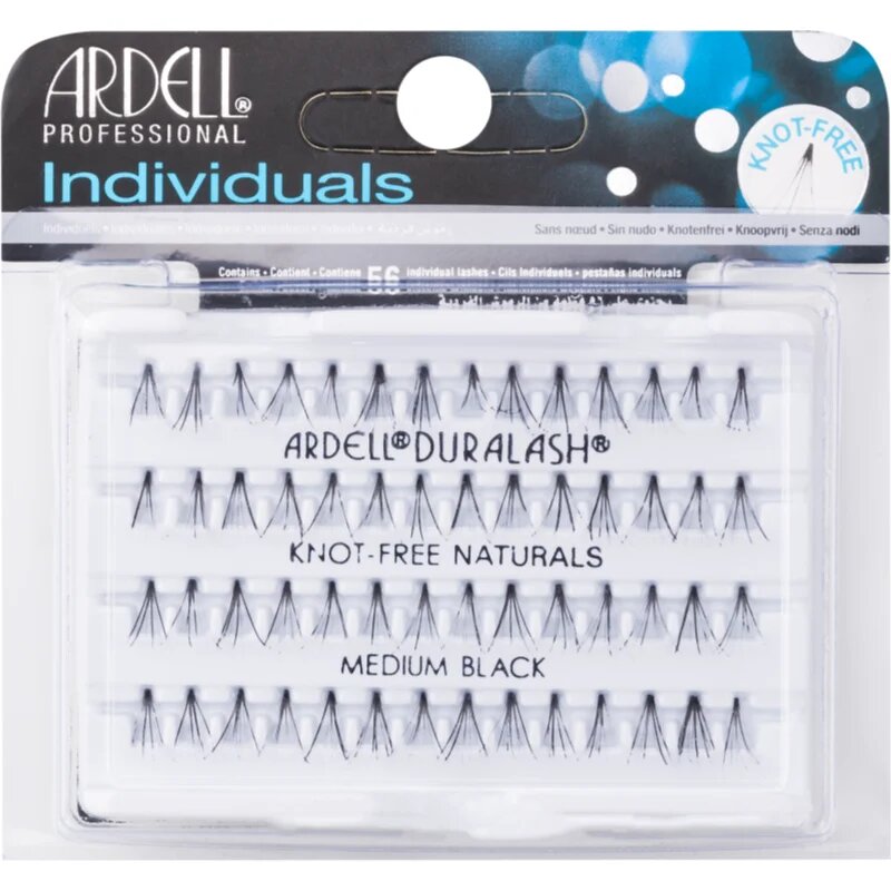 Ardell Individuals šopaste lepilne trepalnice brez vozlička Medium Black 56 kos