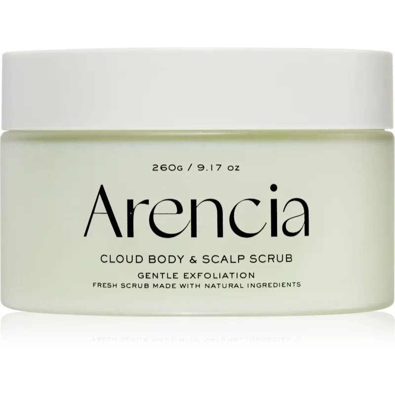 Arencia Fresh Cloud Geranium & Primrose nežni piling za telo in lase 260 g