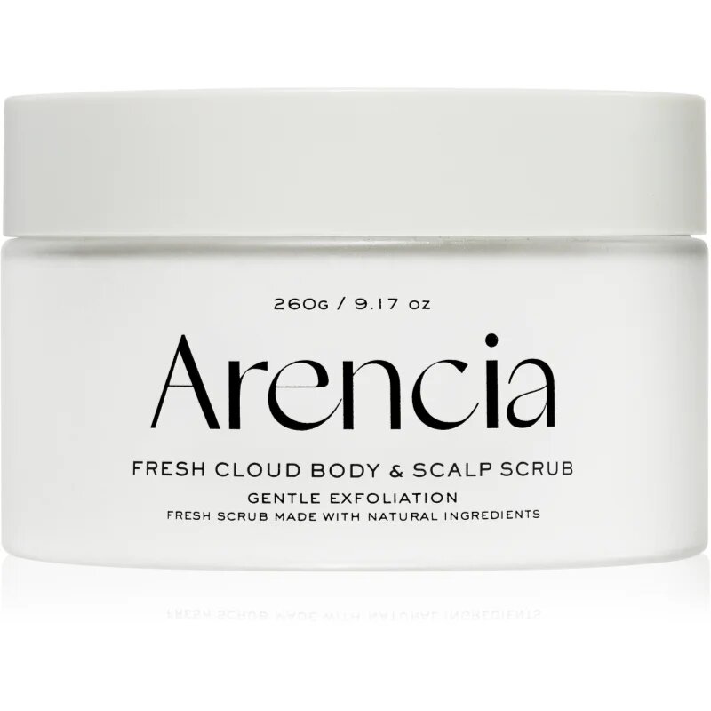 Arencia Fresh Cloud White Tea & Neroli nežni piling za telo in lase 260 g
