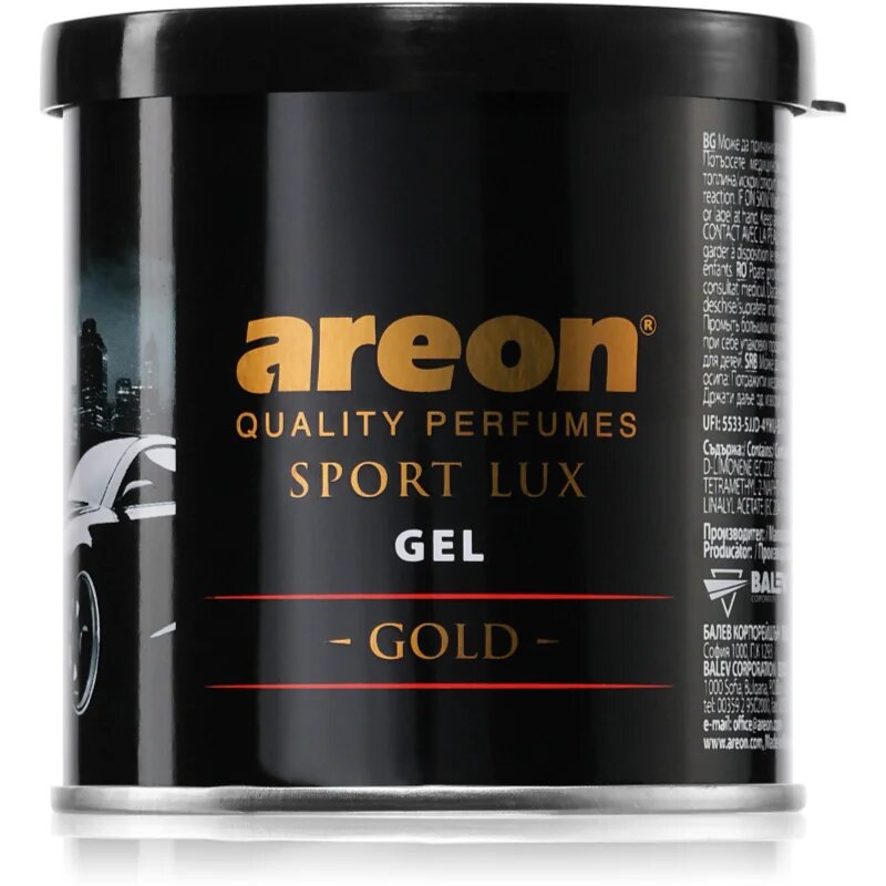 Areon Gel Sport Lux dišava za avto in dom 80 g