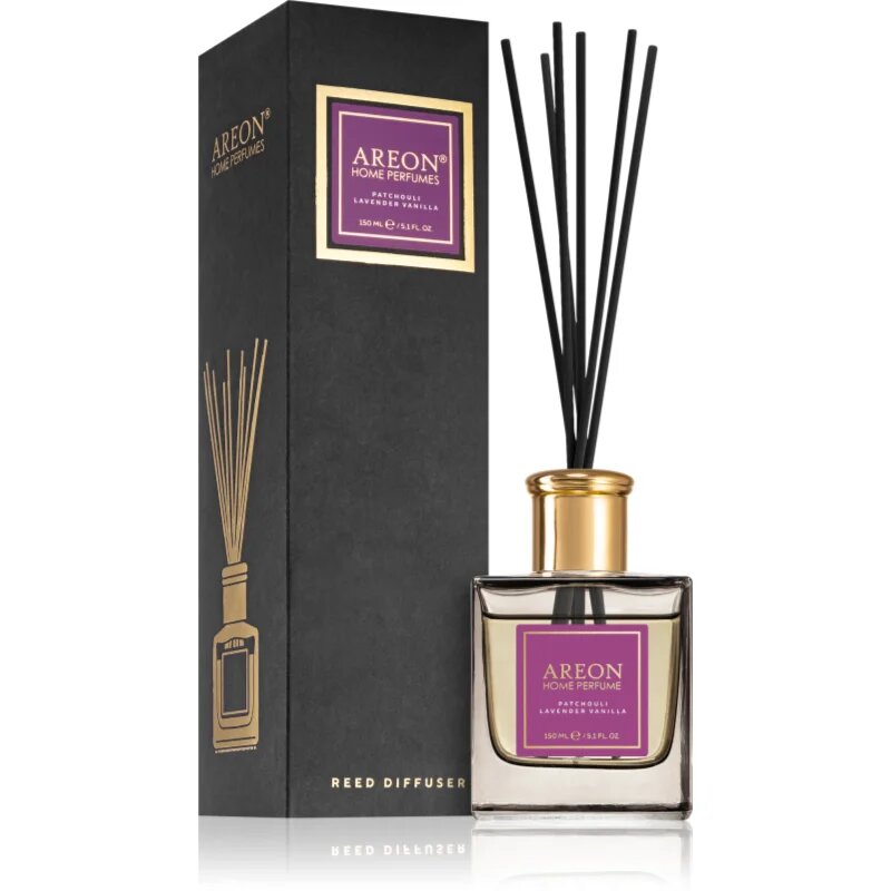 Areon Home Black Patchouli Lavender Vanilla aroma difuzor s polnilom 150 ml