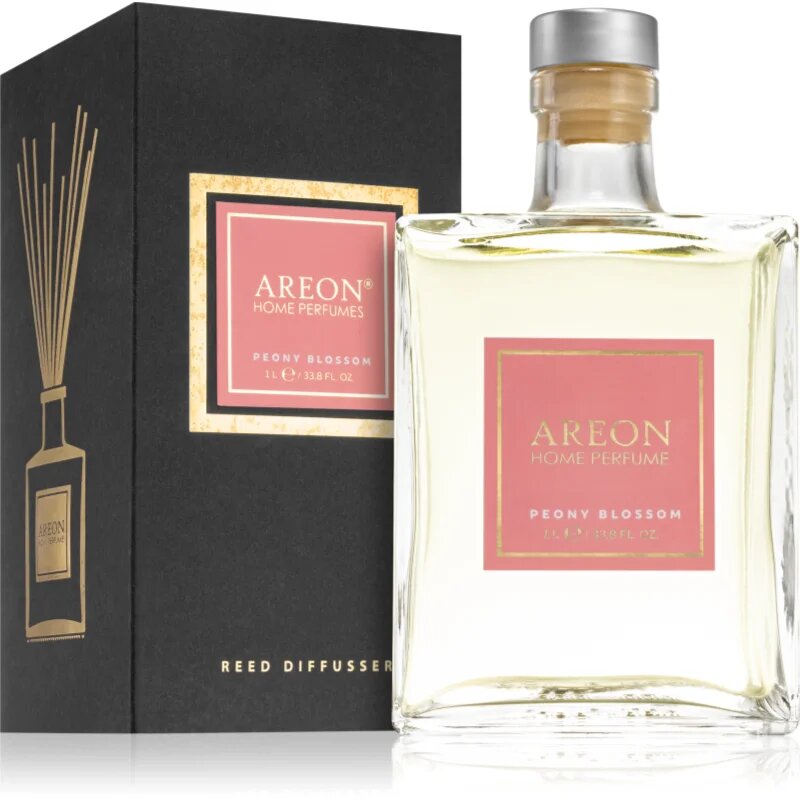 Areon Home Black Peony Blossom aroma difuzor s polnilom 1000 ml