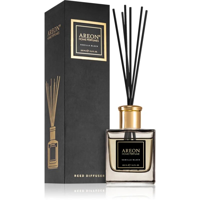 Areon Home Black Vanilla Black aroma difuzor s polnilom 150 ml