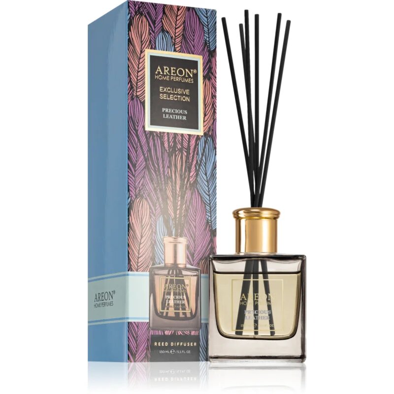 Areon Home Exclusive Precious Leather aroma difuzor s polnilom 150 ml