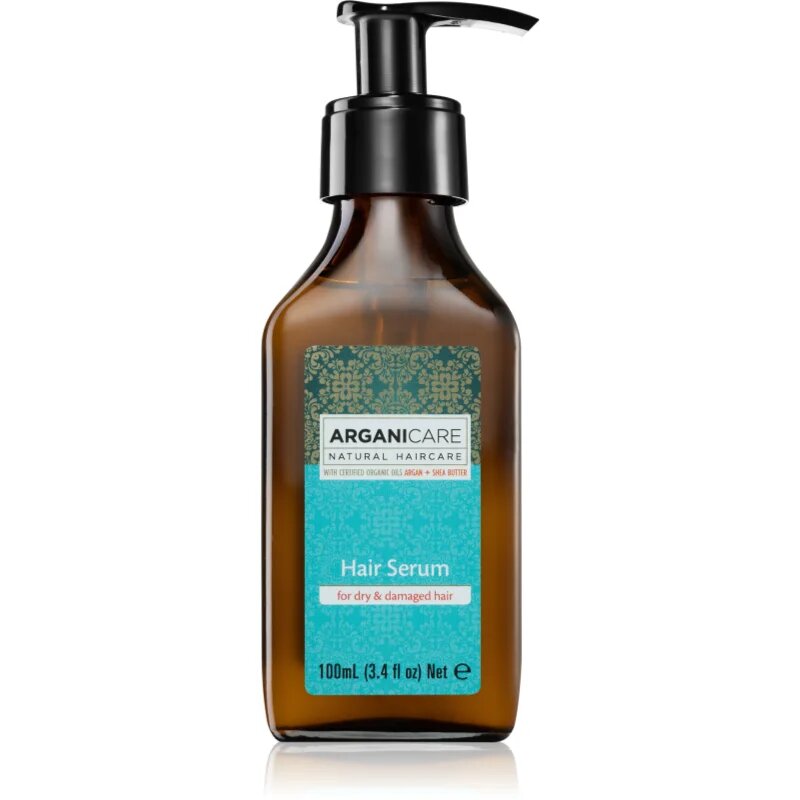 Arganicare Argan Oil & Shea Butter Hair Serum krepilni serum za suhe in poškodovane lase 100 ml
