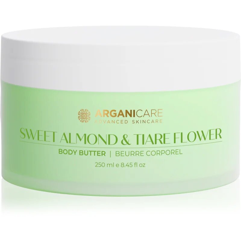 Arganicare Body Butter Almond & Tiare Flower maslo za telo z karitejevim maslom 250 ml