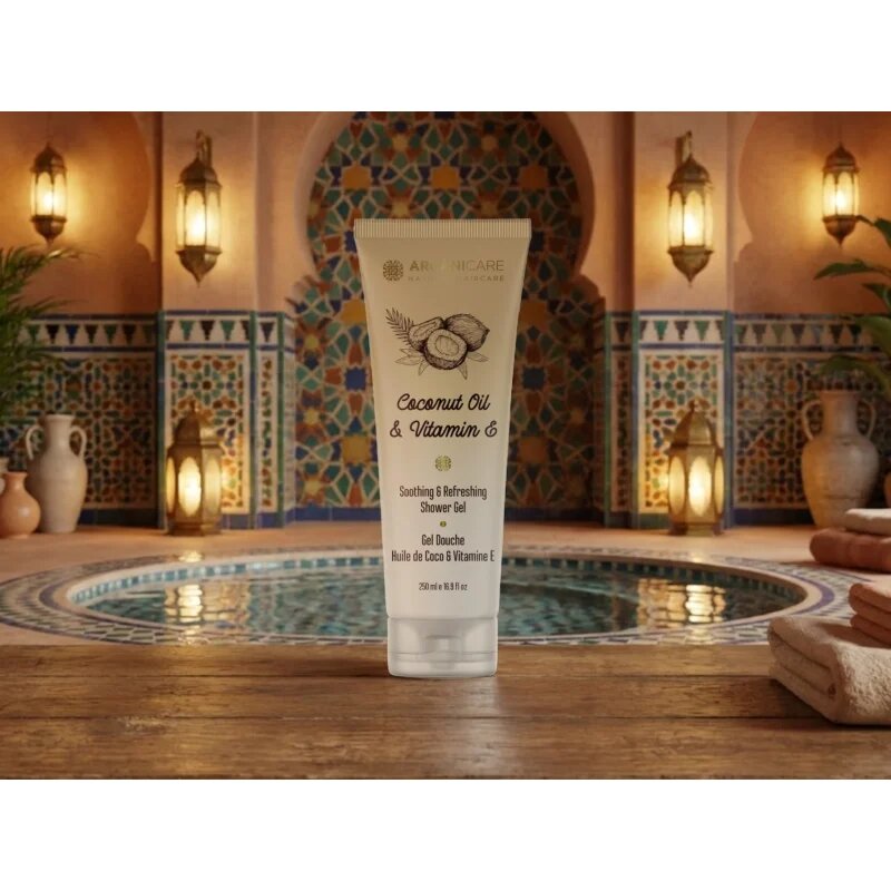 Arganicare Coconut Oil & Vitamin E Shower Gel gel za prhanje 250 ml
