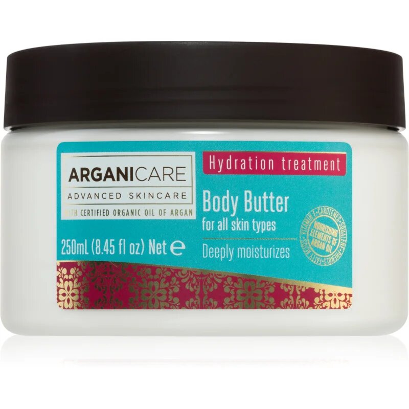 Arganicare Hydration Treatment Body Butter maslo za telo s hranilnim učinkom 250 ml