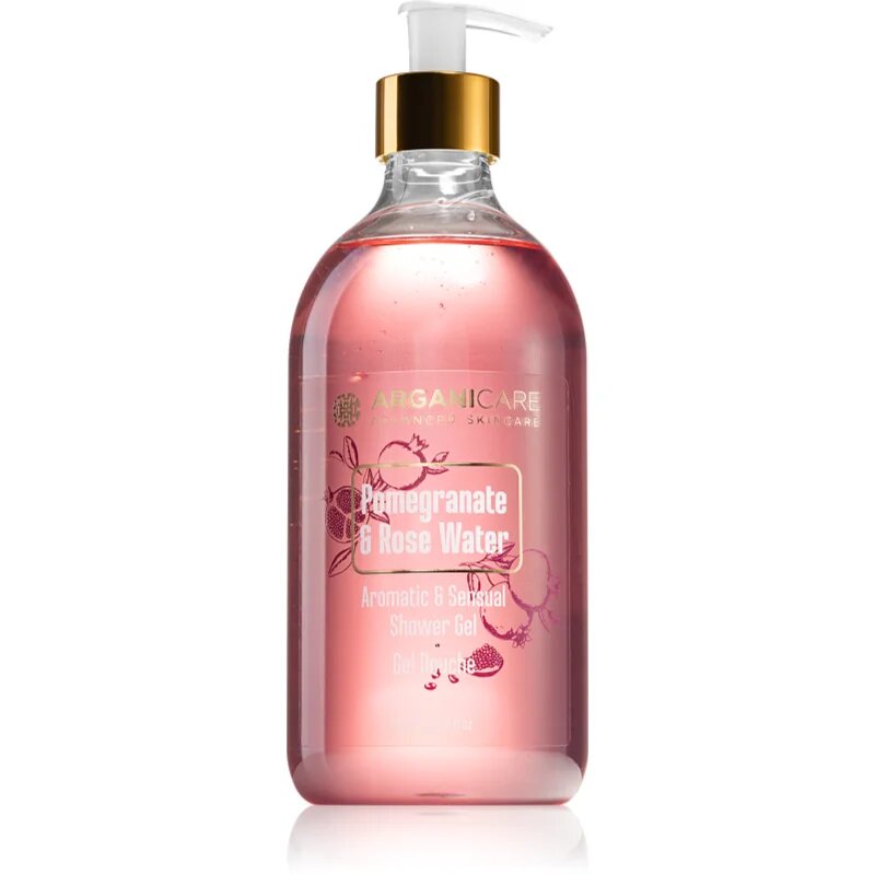 Arganicare Pomegrenate & Rose Water Shower Gel opojen gel za prhanje 500 ml