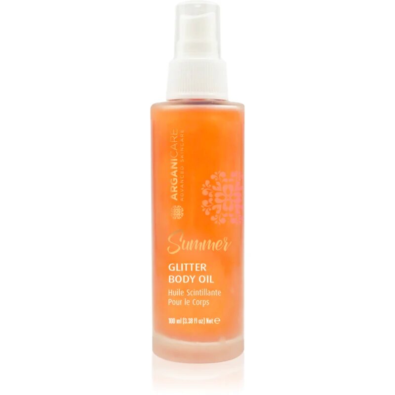 Arganicare Summer Glitter Body Oil bleščeče suho olje za telo in lase 100 ml