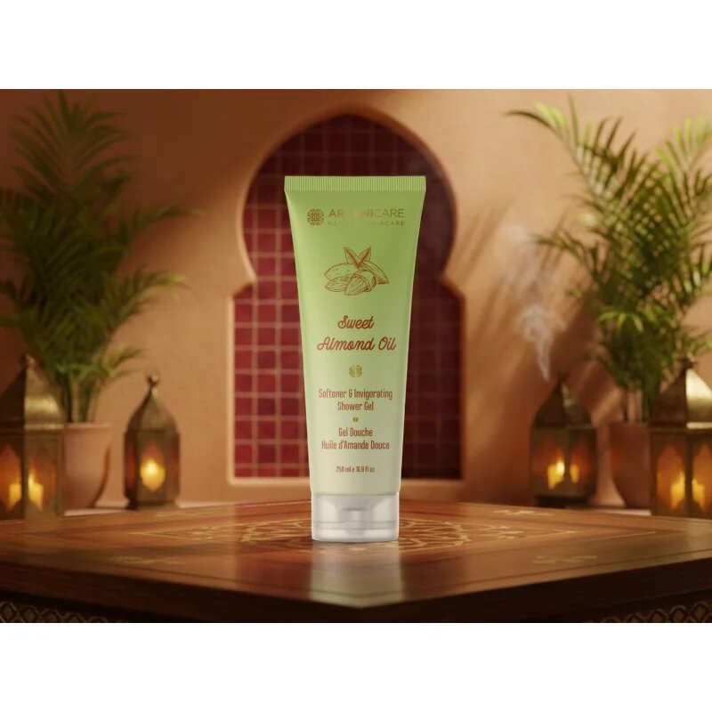Arganicare Sweet Almond Oil Shower Gel gel za prhanje 250 ml