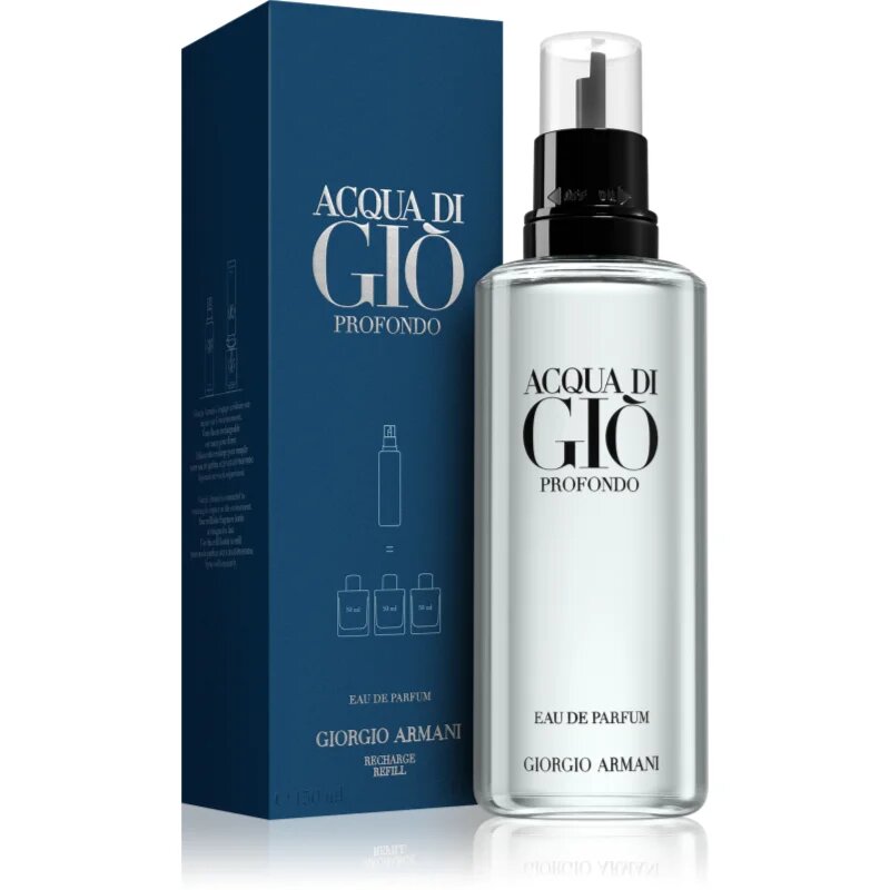 Armani Acqua di Giò Profondo parfumska voda nadomestno polnilo za moške Refill 150 ml