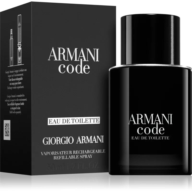 Armani Code toaletna voda polnilna za moške 50 ml