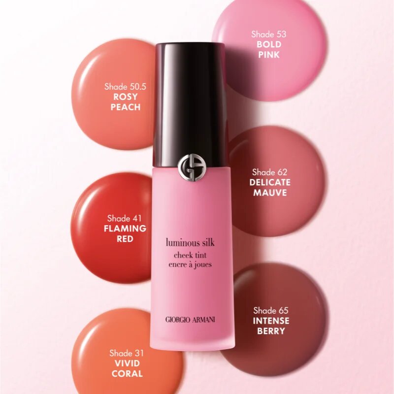 Armani Luminous Silk Cheek Tint tekoče rdečilo odtenek 50.5 Rosy Peach 12 ml