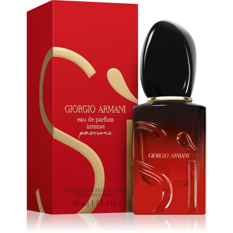 Armani Sì Passione Intense parfumska voda polnilna za ženske 30 ml