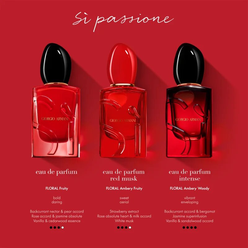 Armani Sì Passione Red Musk parfumska voda za ženske 30 ml