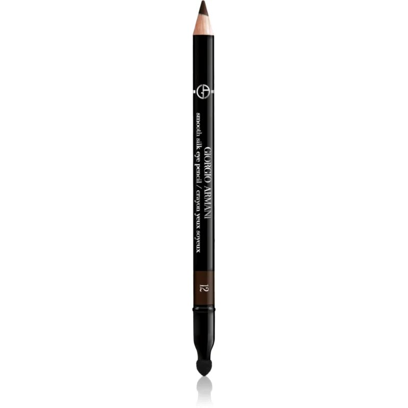 Armani Smooth Silk Eye Pencil svinčnik za oči z aplikatorjem odtenek 12 Brownship Black 1.05 g