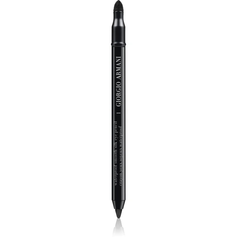 Armani Smooth Silk Waterproof Eye Pencil vodoodporni svinčnik za oči z aplikatorjem odtenek 01 Black 1.2 g