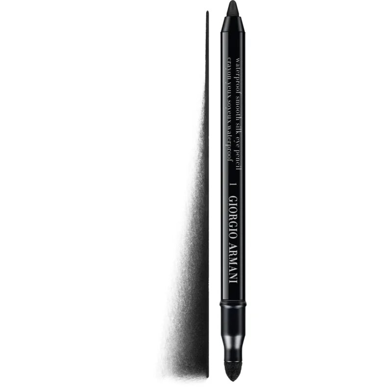 Armani Smooth Silk Waterproof Eye Pencil vodoodporni svinčnik za oči z aplikatorjem odtenek 01 Black 1.2 g