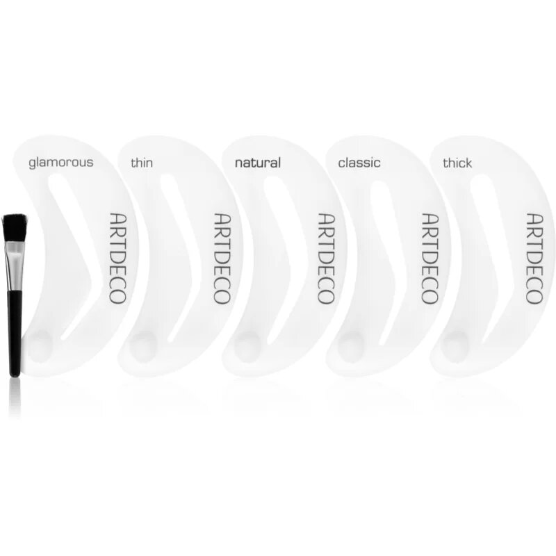 Artdeco Brush čopič za obrvi s šablonami 1 kos