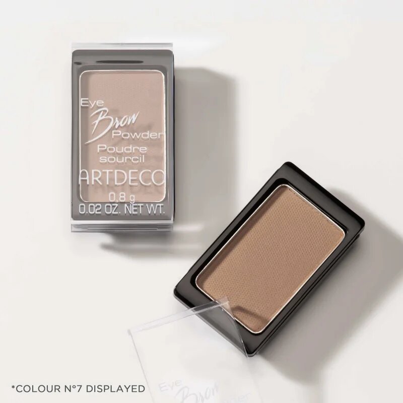 Artdeco Eye Brow Powder puder za obrvi v praktičnem magnetnem etuiju za vlaganje v paleto odtenek 15 Brownie 0.8 g