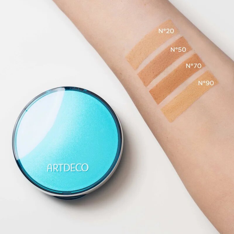 Artdeco Sun Protection Powder Foundation kompaktni puder nadomestno polnilo SPF 50 odtenek 90 Light Sand 9.5 g