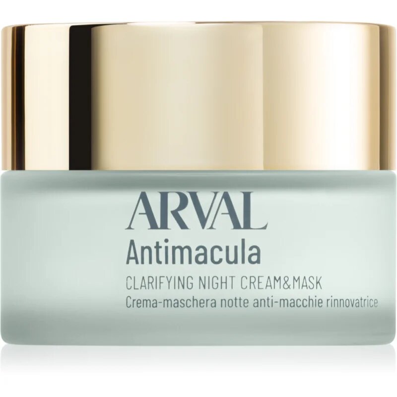 Arval Antimacula Clarifying Night Cream & Mask obnovitvena nočna kremasta maska proti pigmentnim madežem 50 ml