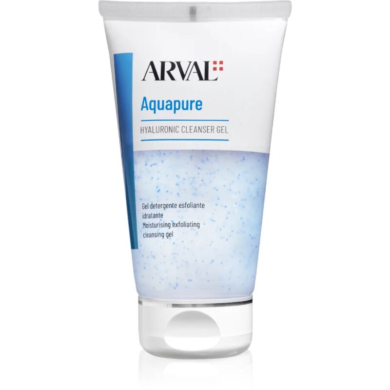 Arval Aquapure Hyaluronic cleanser gel nežen piling gel za popolno čiščenje obraza 150 ml
