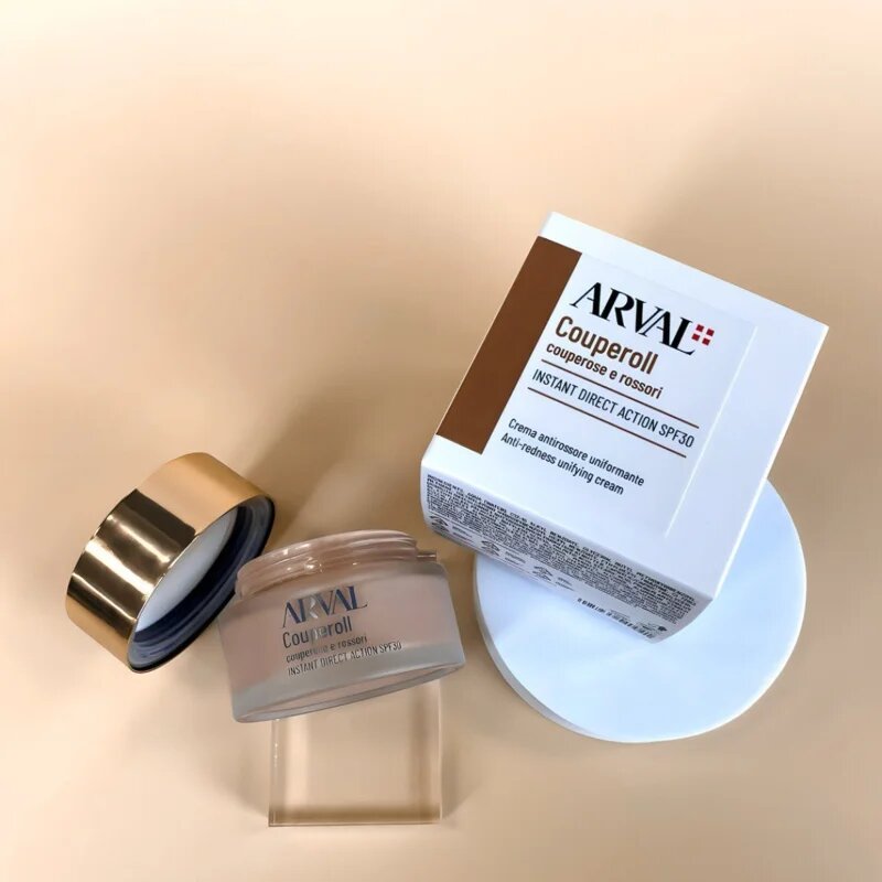 Arval Couperoll Instant Direct Action SPF30 pomirjajoča krema za občutljivo kožo nagnjeno k rdečici 50 ml