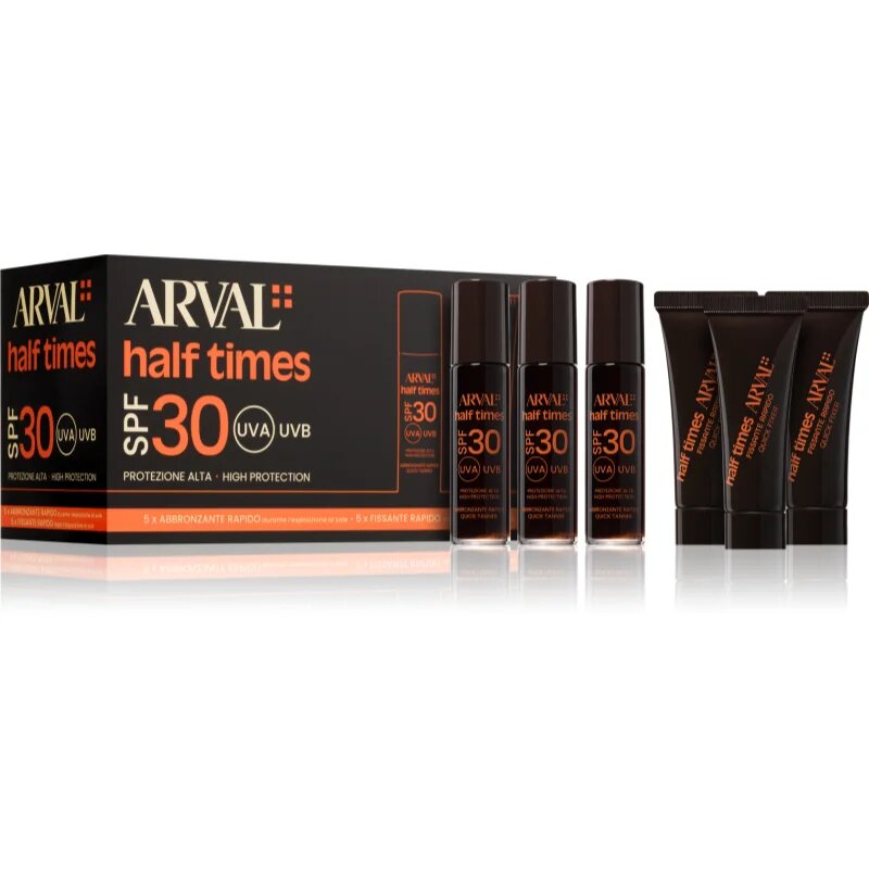 Arval Half Times Fast Tanning Bottle + Tube Set set pospešujoči porjavitev