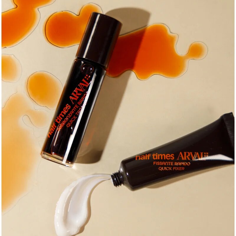 Arval Half Times Fast Tanning Bottle + Tube Set zaščitno olje za pospešitev porjavelosti