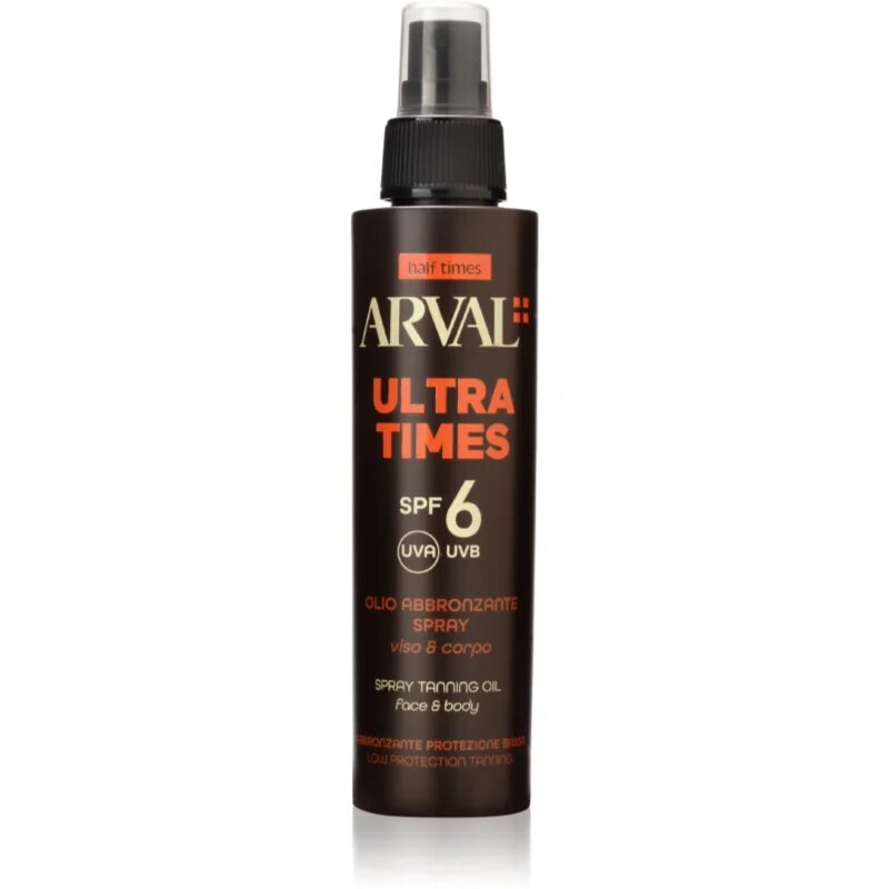 Arval Half Times Ultra Times SPF 6 olje za sončenje za obraz in telo 125 ml