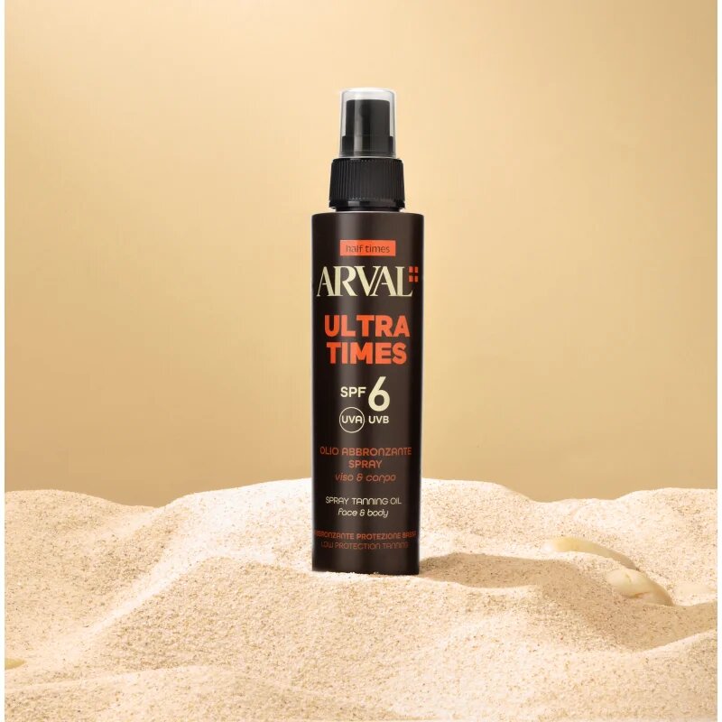 Arval Half Times Ultra Times SPF 6 olje za sončenje za obraz in telo 125 ml
