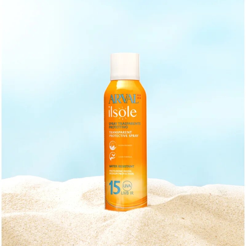 Arval IlSole Transparent Protective Spray SPF 15 krema za sončenje v pršilu SPF 15 200 ml