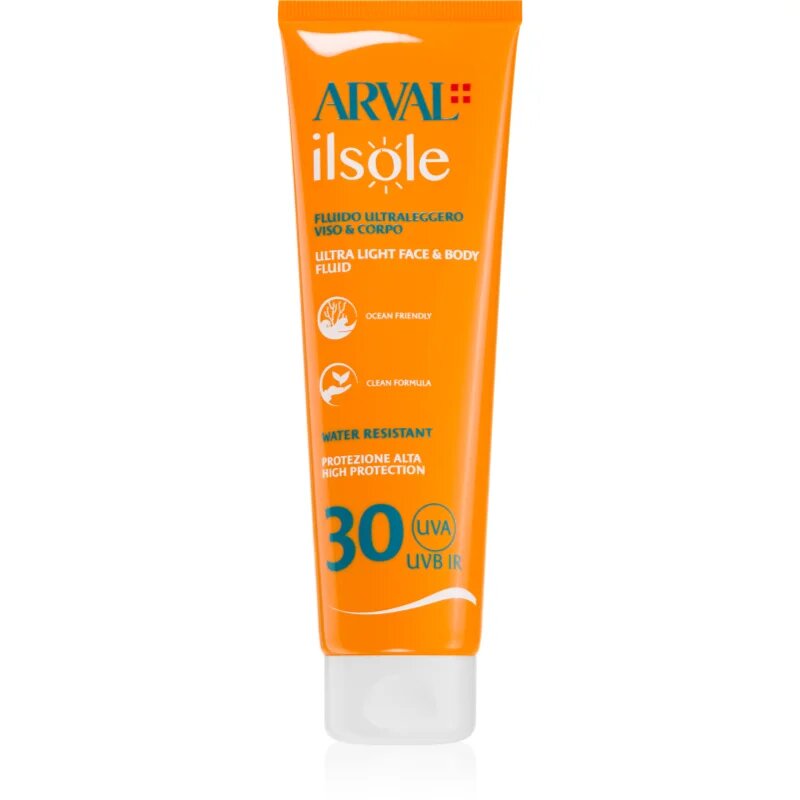 Arval IlSole Ultralight Face & Body Fluid fluid za telo in obraz SPF 30 150 ml