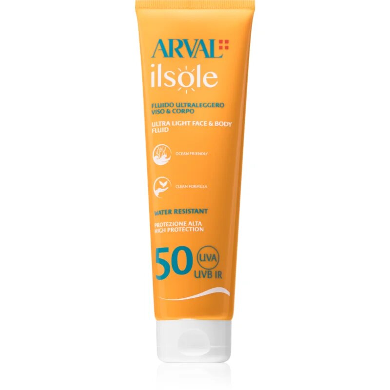 Arval IlSole Ultralight Face & Body Fluid fluid za telo in obraz SPF 50 150 ml