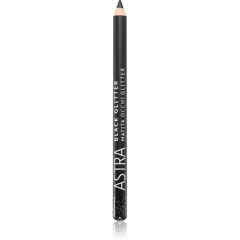 Astra Make-up Black Glitter bleščeče črtalo za oči v svinčniku odtenek Deep Black 11 g