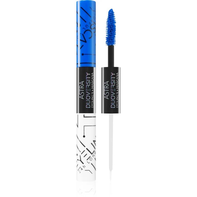 Astra Make-up Duoversity maskara in črtalo za oči 2 v 1 odtenek 01 Cryogenic Love 2x35 ml