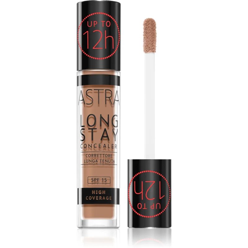 Astra Make-up Long Stay korektor z visoko prekrivnostjo SPF 15 odtenek 08W Biscuit 45 ml