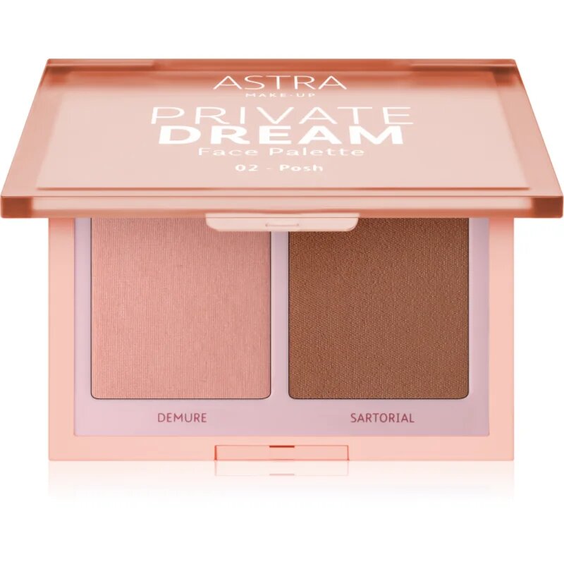 Astra Make-up Private Dream Palette Blush and Bronzer bronzer in rdečilo odtenek 02 posh 7 g