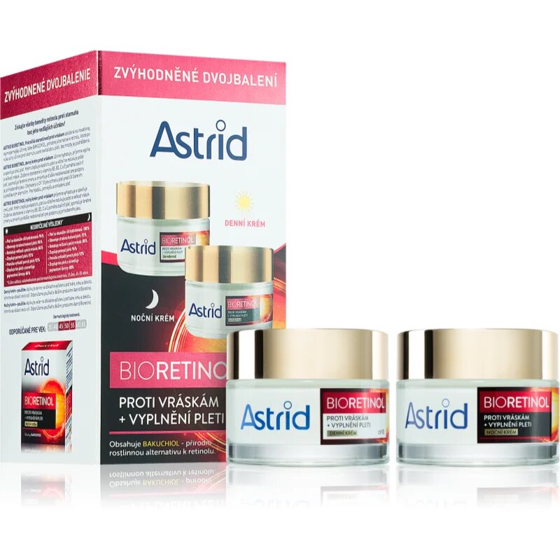 Astrid Bioretinol darilni set proti gubam za ženske 2x50 ml