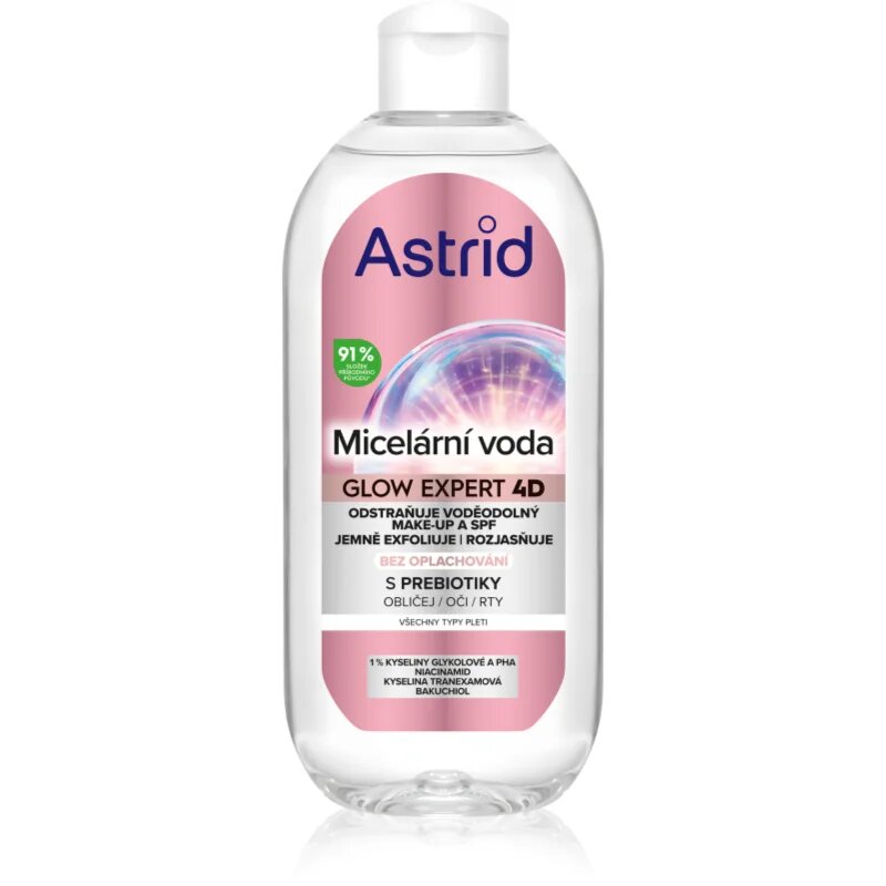 Astrid Glow Expert micelarna voda za osvetlitev kože 400 ml