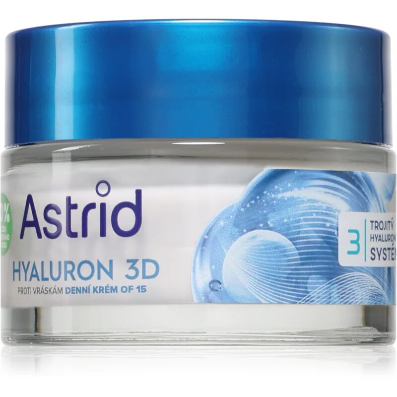 Astrid Hyaluron 3D dnevna krema proti gubam SPF 15 50 ml
